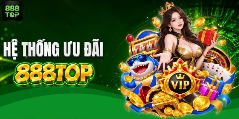 Hệ thống ưu đãi khủng dành cho hội viên tại 888TOP